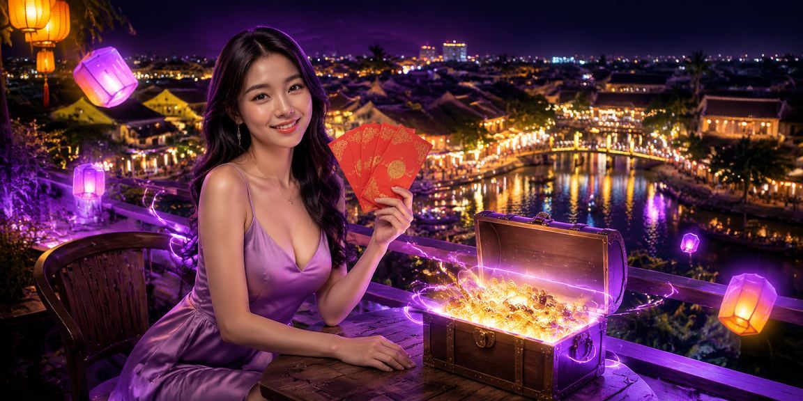 Cà phê Việt Nam và phong bì đỏ bonus tại Hội An trong mùa lễ hội